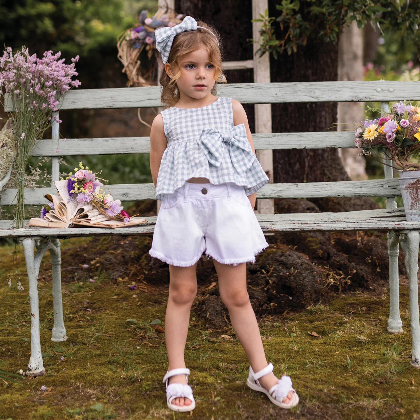 TOP VICHY CON FIOCCO