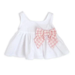 TOP IN POPELINE CON FIOCCO VICHY