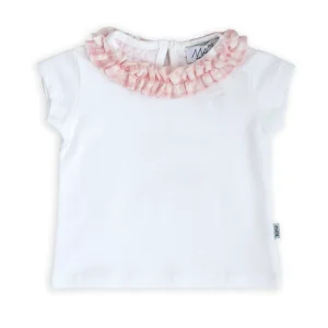 T-SHIRT CON ROUCHES VICHY