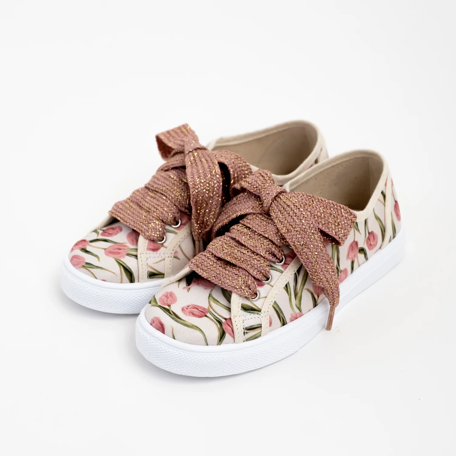 TENNIS STAMPA TULIPANI STRINGHE GLITTER - immagine 2