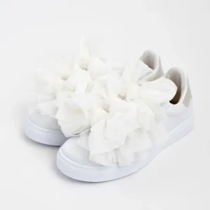 SNEAKERS CON TRE FIOCCHI IN TULLE