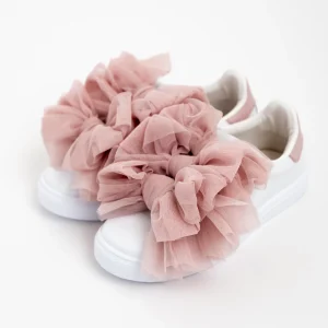 SNEAKERS CON TRE FIOCCHI IN TULLE