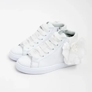 SNEAKERS ALTE CON FIORE