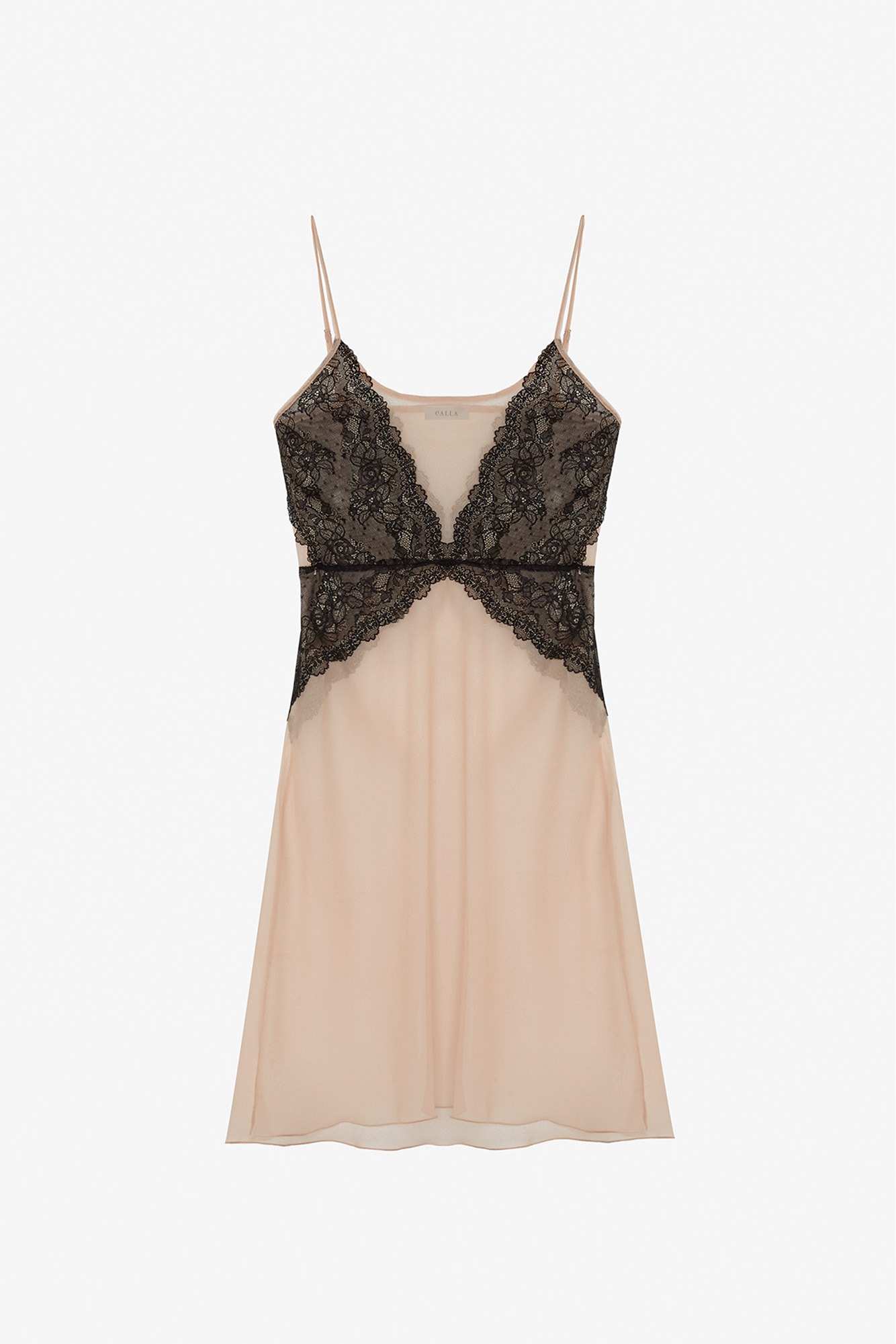 Luna – Sottoveste trasparente con dettagli in pizzo - immagine 5