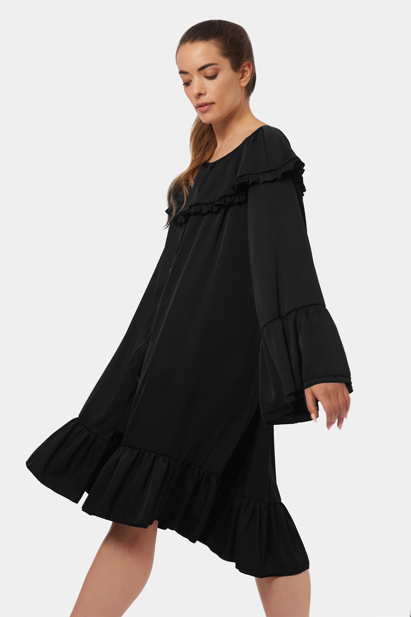 Aura – Vestaglia oversize in raso - immagine 2