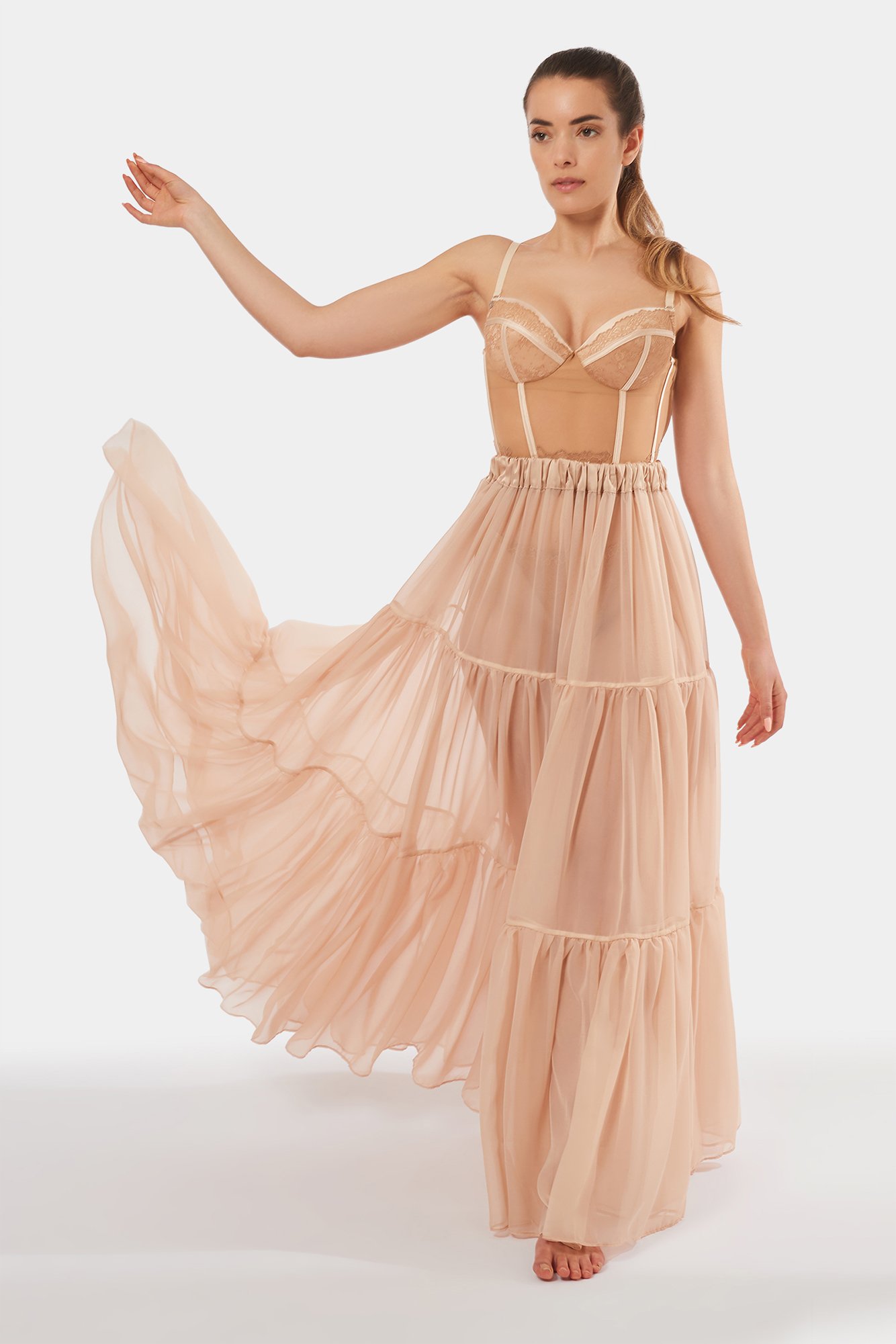 Piper – Gonna lunga in voile - immagine 8