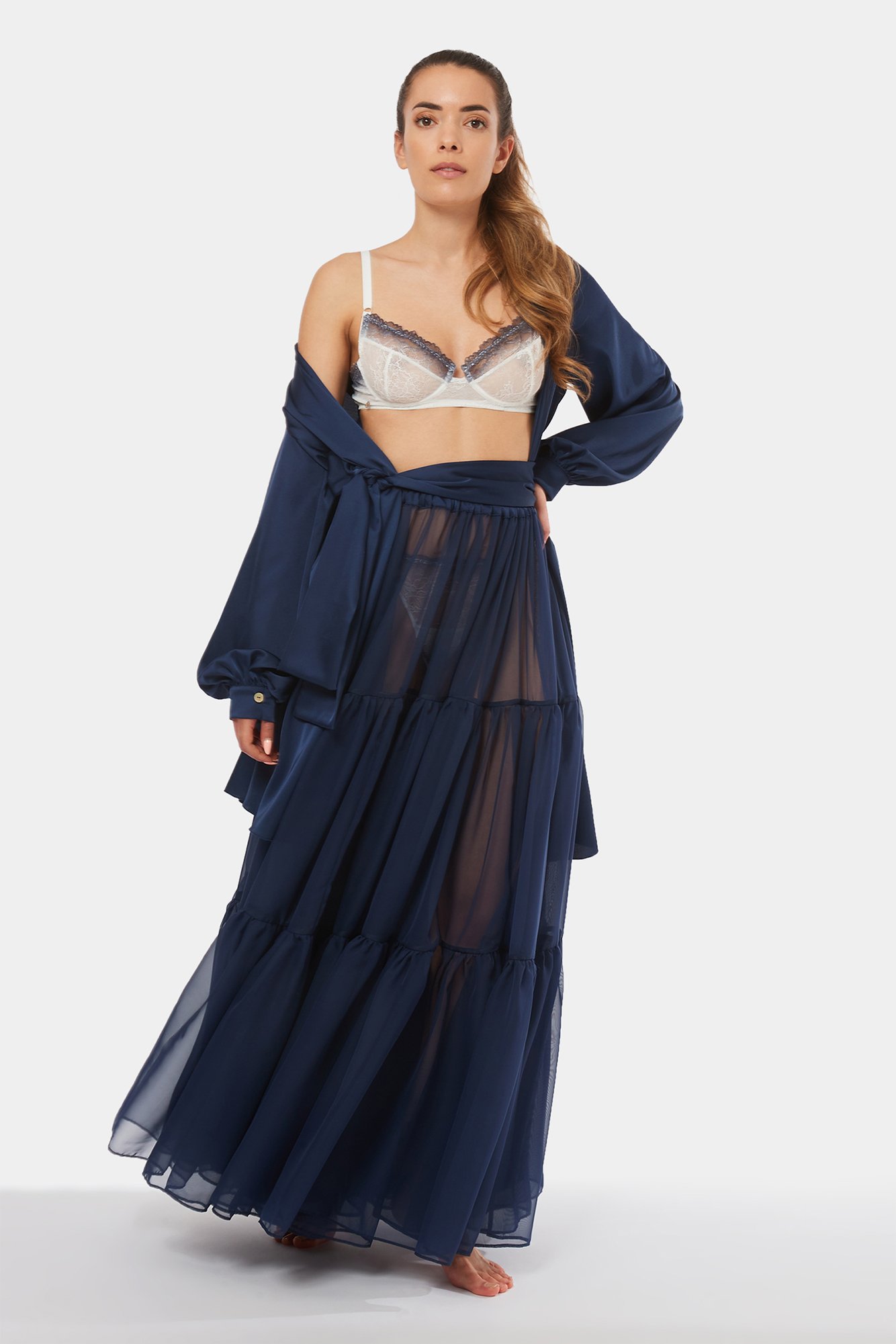 Piper – Gonna lunga in voile - immagine 4