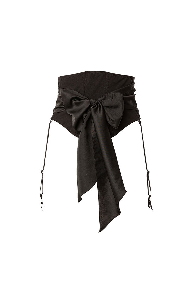 Noemi-Stringivita in lycra con fiocco - immagine 6