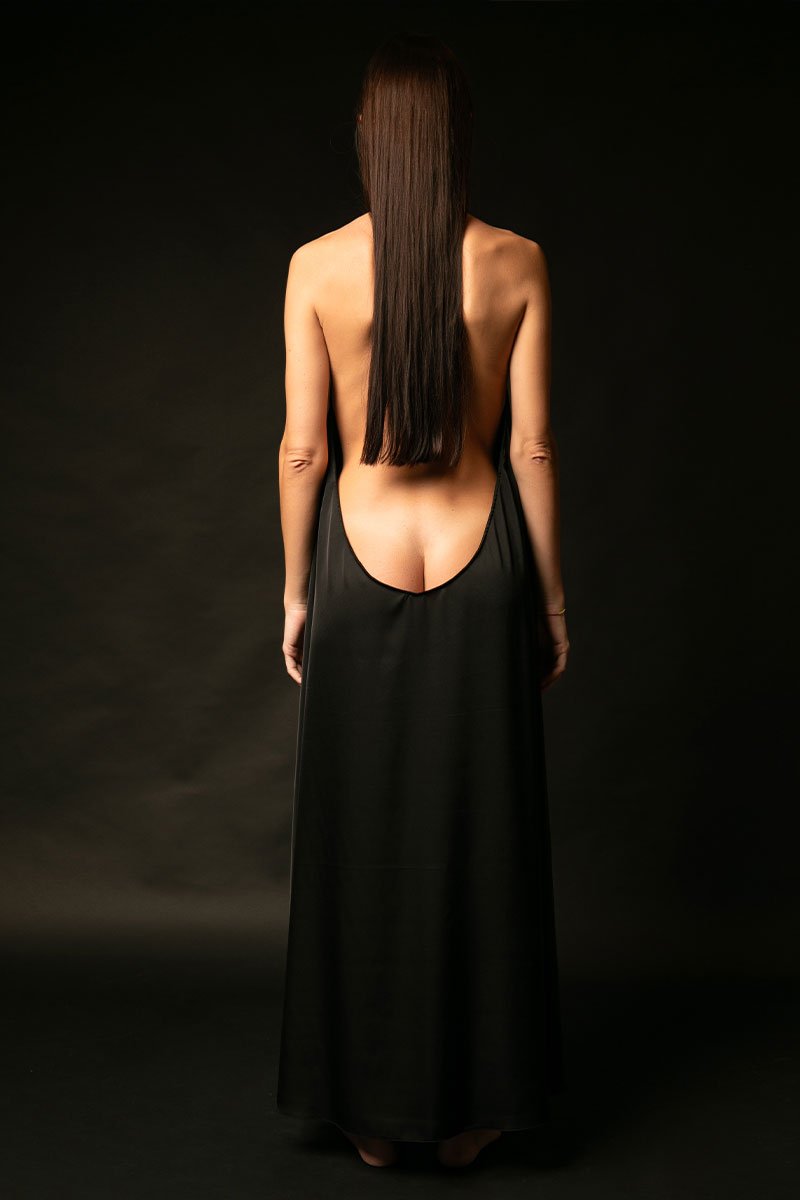 Selene-Sottoveste lunga con scollatura retro - immagine 2