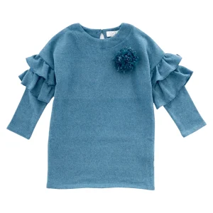 ABITO CALDO COTONE CON VOLANT