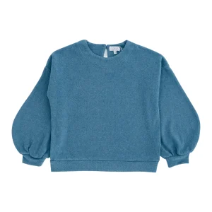 MAGLIA IN CALDO COTONE MANICA A SBUFFO