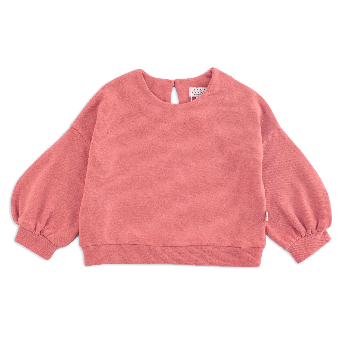 MAGLIA IN CALDO COTONE CON MANICA AMPIA