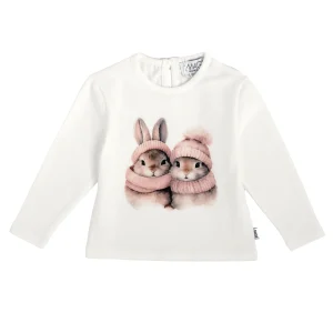 T-SHIRT STAMPA CONIGLIETTI