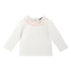 T-SHIRT ROUCHES COLORATA