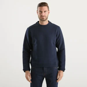 K-Way felpa Perruel girocollo in tessuto blu