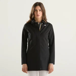 K-Way giubbino corto con cappuccio nero