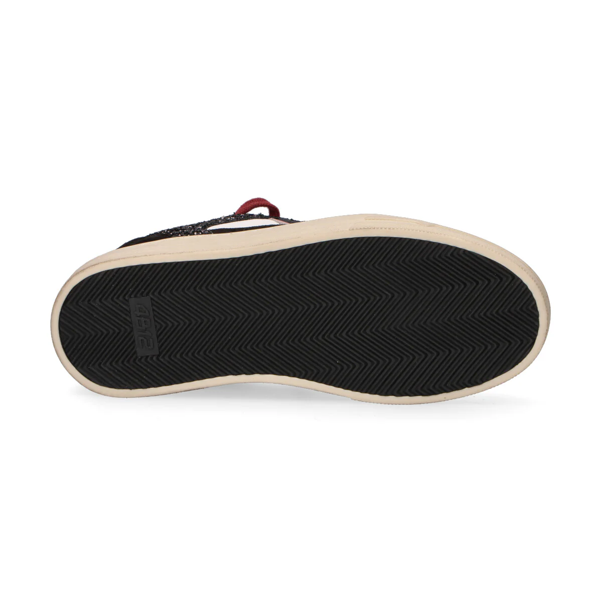 4B12 sneaker Kyle glitter nero bordeaux - immagine 5
