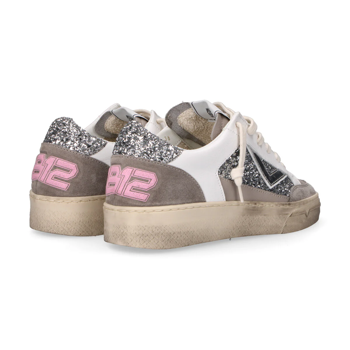 4B12 sneaker Kyle glitter grigia - immagine 8