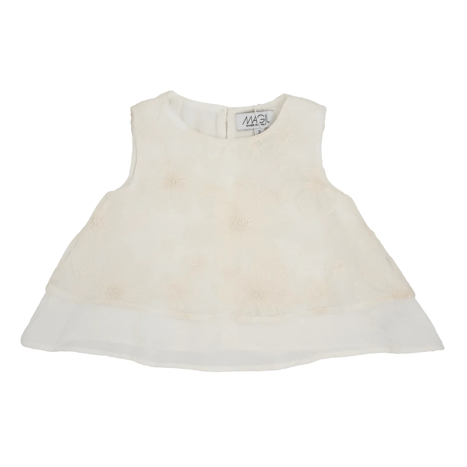 TOP CON TULLE RICAMATO - immagine 4