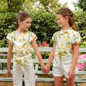 TOP STAMPATO IN VISCOSA