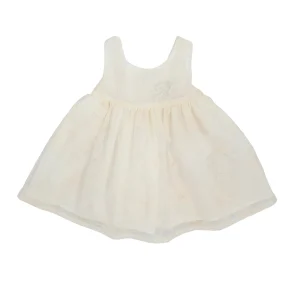 ABITO TULLE RICAMATO FIORI