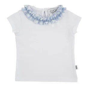 T-SHIRT CON ROUCHES VICHY