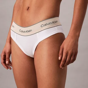 SLIP DONNA CALVIN KLEIN HERITAGE BIANCO CON ELASTICO LOGATO
