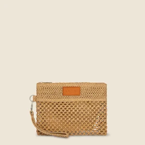 POCHETTE ME FUI IN RAFIA BEIGE