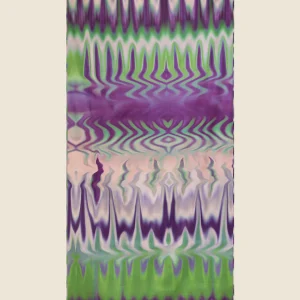 TELO MARE ME FUI IN MICROFIBRA CON DOPPIA FANTASIA VIOLA E VERDEà