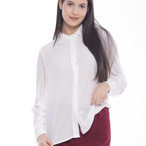 MIMÌ MUÀ Firenze MSAL-1737 Camicia bianco in georgette