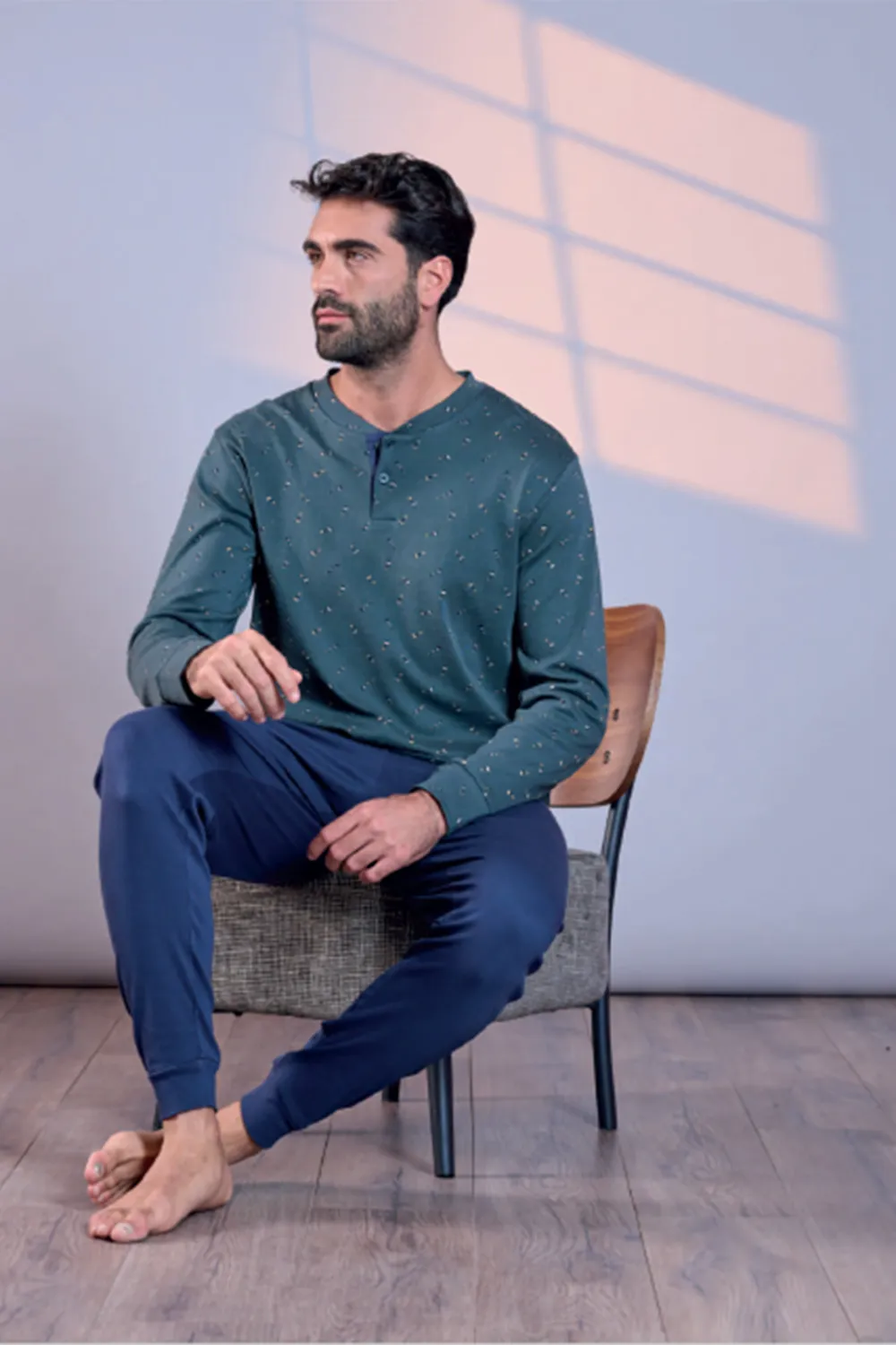 Pigiama in CALDO COTONE uomo ORONERO- OU495