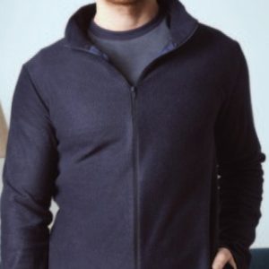 GIACCA UOMO MICROPILE CON ZIP PEPENERO