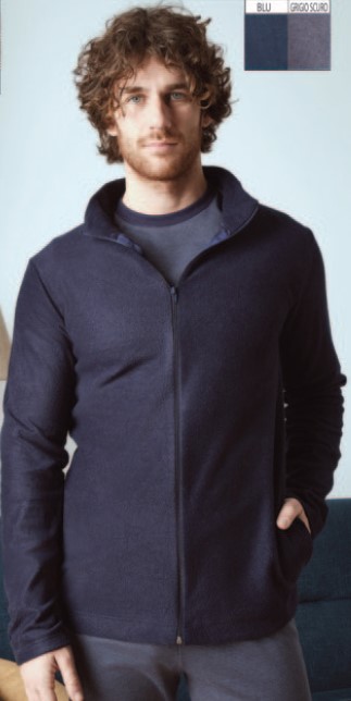 GIACCA UOMO MICROPILE CON ZIP PEPENERO