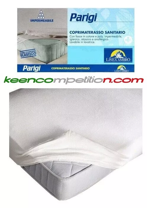 PARIGI COPRIMATERASSO IMPERMEABILE 2 POSTI AMBRO