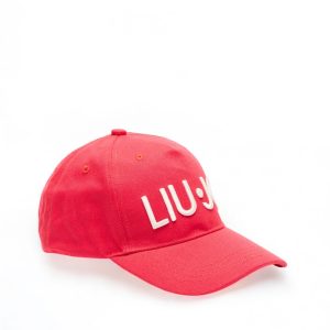 Cappello da Baseball in Cotone con Logo Ricamato – Rosso Allarme – Liu Jo