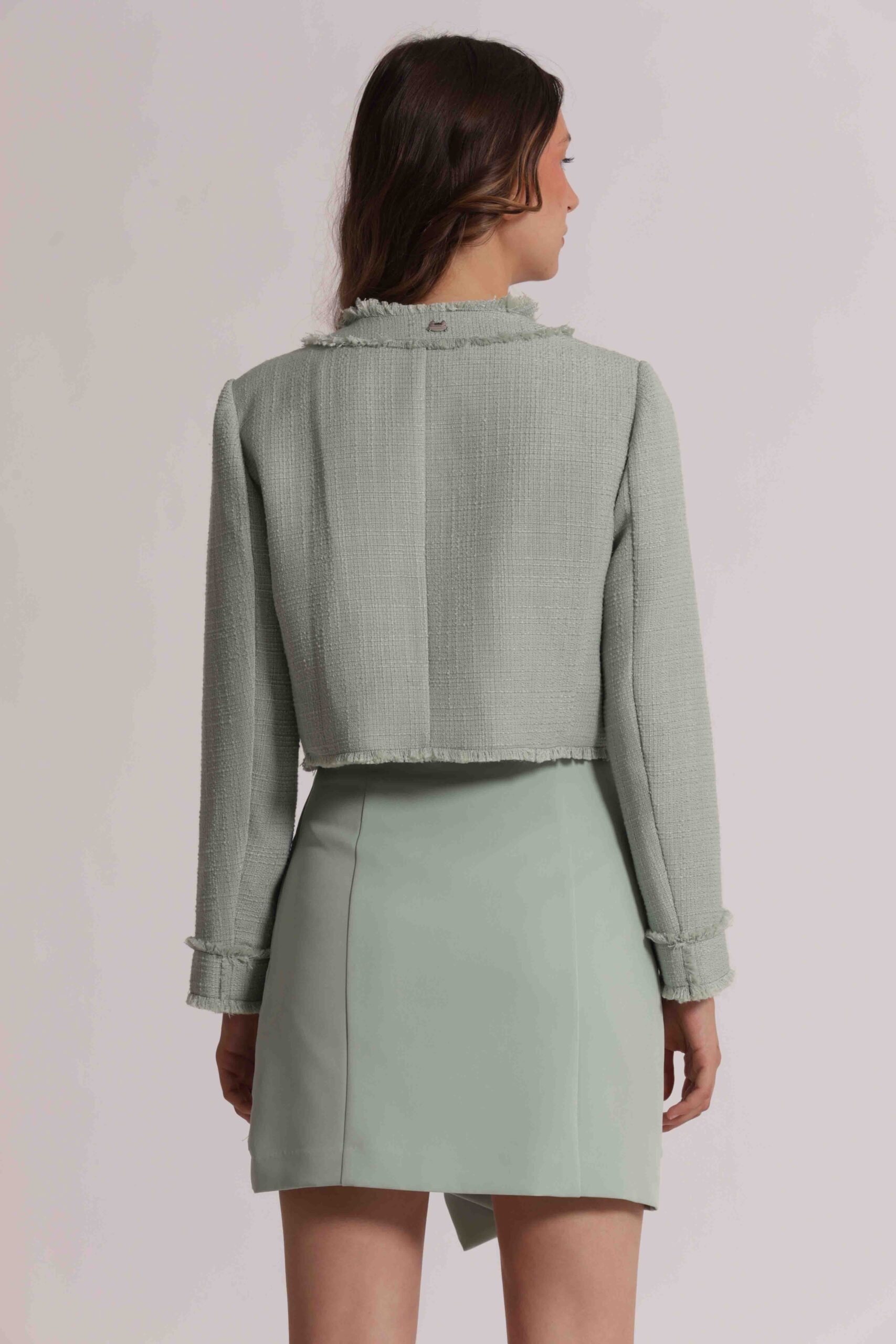 Giacca in tweed Mimì Muà Firenze – Verde Menta - immagine 5