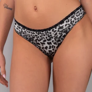 Brasiliana in Microfibra Animalier - NERO - 7917