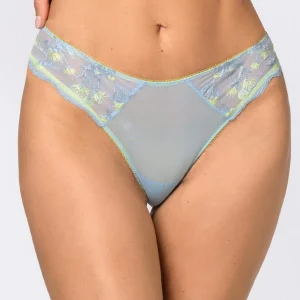 Brasiliana in Tulle Ricamato - AZZURRO - 7957