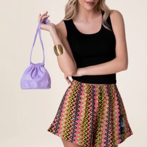 SHORT DONNA EFFEK A FANTASIA ZIG ZAG COLORATA