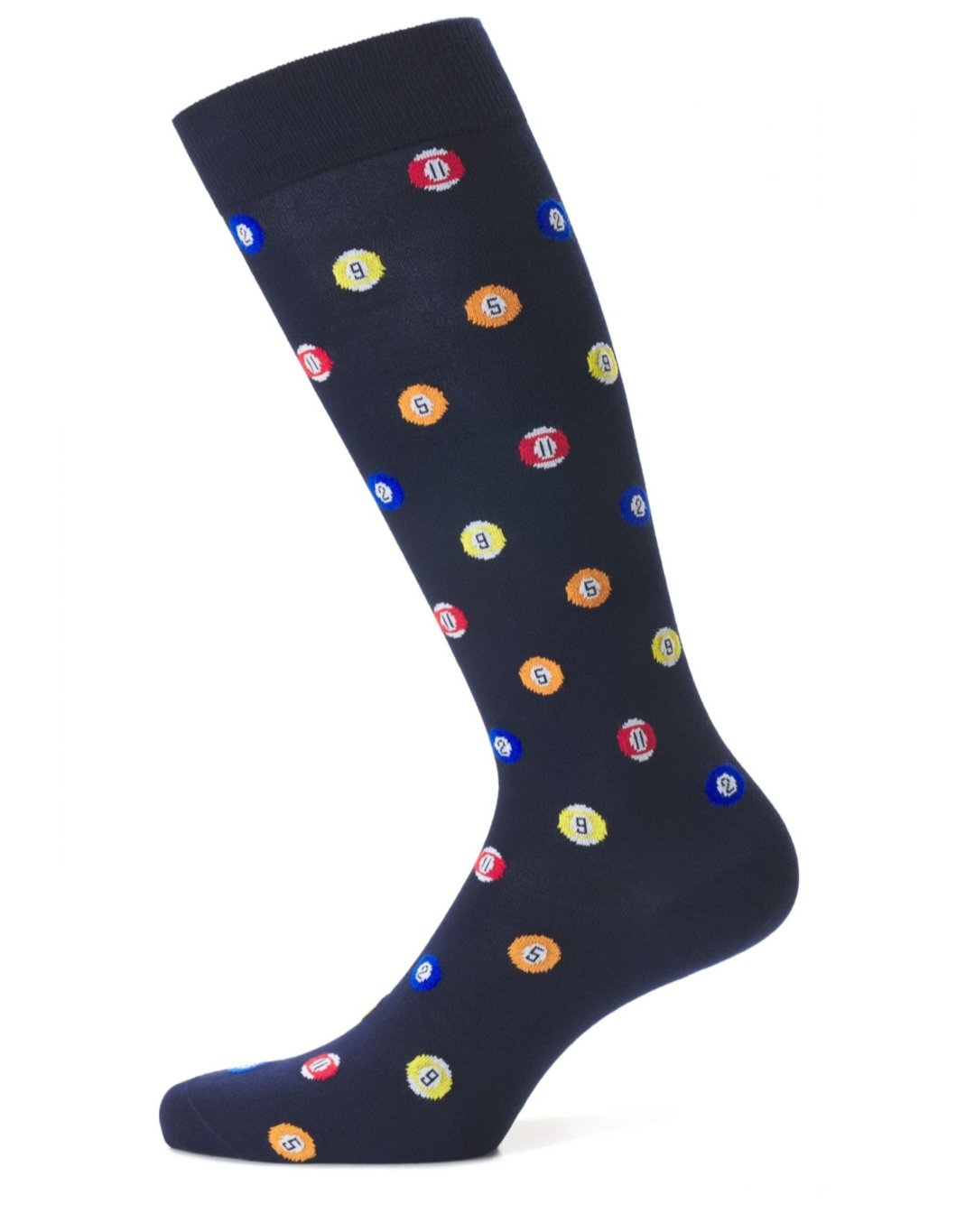 CALZA LUNGA UOMO BLU CON PALLE DA BILIARDO