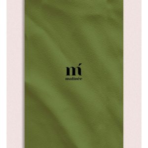 TELO MARE MATINEE IN MICROFIBRA TINTA UNITA COLOR VERDE ROSMARINO