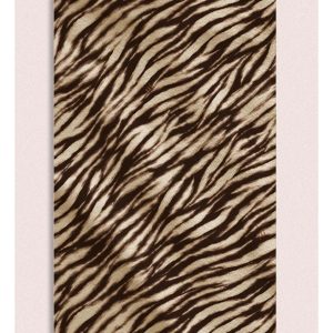 TELO MARE MATINEE IN MICROFIBRA A FANTASIA ZEBRATO MARRONE