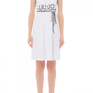 Mini Abito a Canotta con laccio animalier