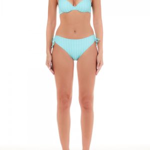 LIU JO VA3189J6636 Bikini push up azzurro righe con glitter
