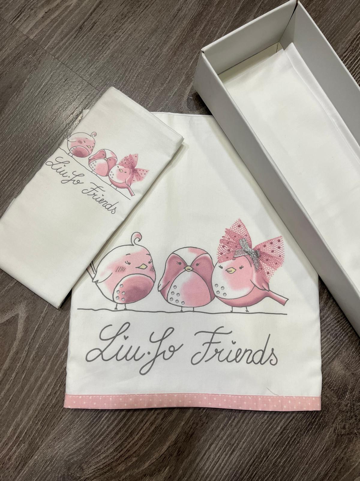 COMPLETO LENZUOLO CULLA AMICI LIU JO - immagine 2