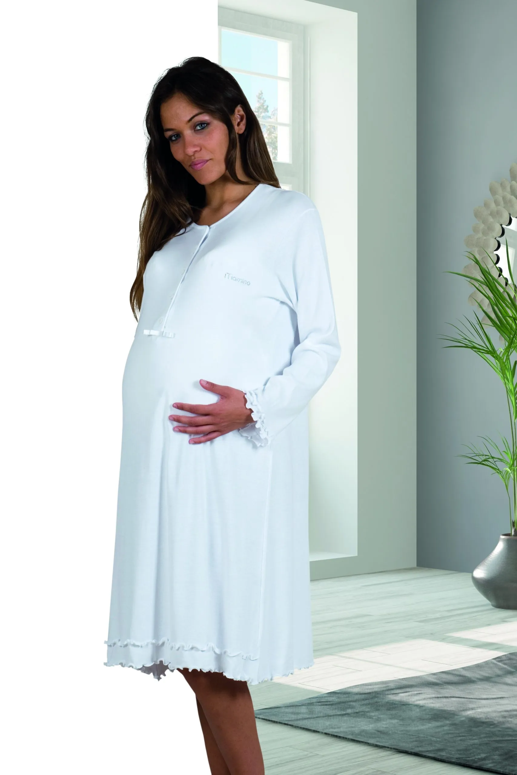 Camicia clinica manica lunga modello serafino Mamina – Z9128