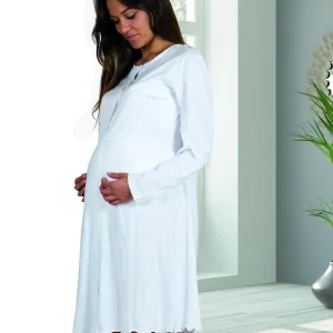 Camicia clinica manica lunga aperta davanti Mamina – Z9130