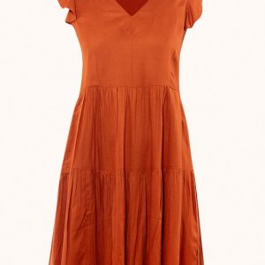 Abito corto con balze VERDISSIMA