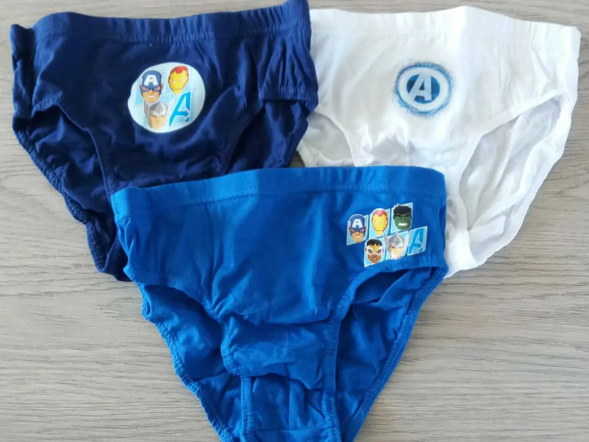 Slip personaggi in cotone Avengers 3PZ