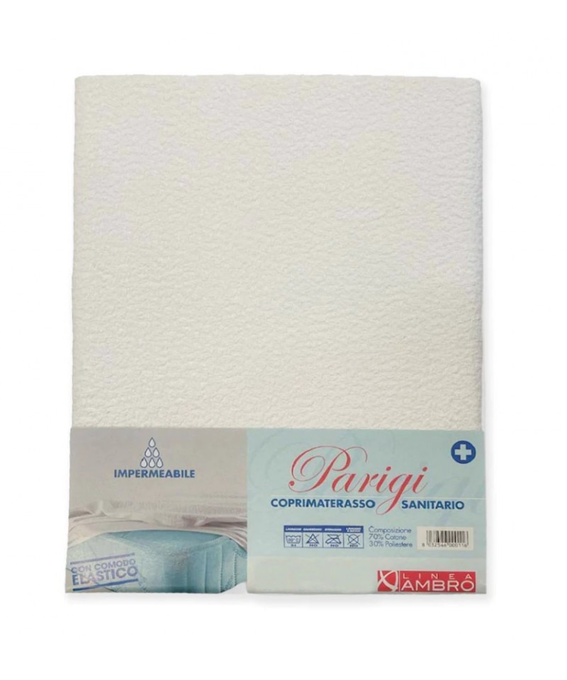 PARIGI COPRIMATERASSO IMPERMEABILE 2 POSTI AMBRO - immagine 4